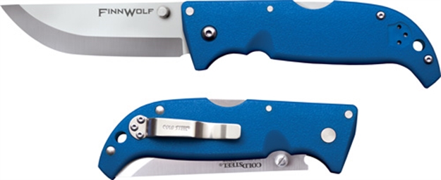 Picture of Cold Steel Steel Finn Wolf 3.5" Blue Clip Folder W/Tri-Ad Lock 20NPG 705442017721