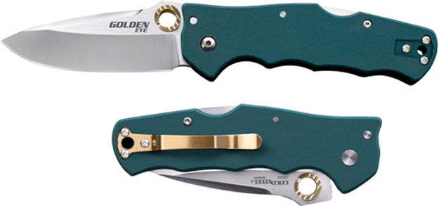 Picture of Cold Steel Steel Golden Eye 3.5" Spear Pt. Plain Edge Clip Fld<