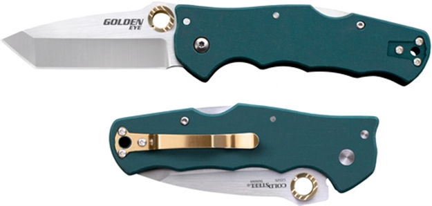 Picture of Cold Steel Steel Golden Eye 3.5" Tanto Pt. Plain Edge Clip Fld<