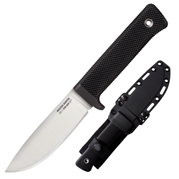 Picture of  Cold Steel 36Jsk Master Hunter  4.50" Fixed Plain Drop Point Vg-1 San Mai Iii Blade/Black Kray-Ex Handle 705442003595