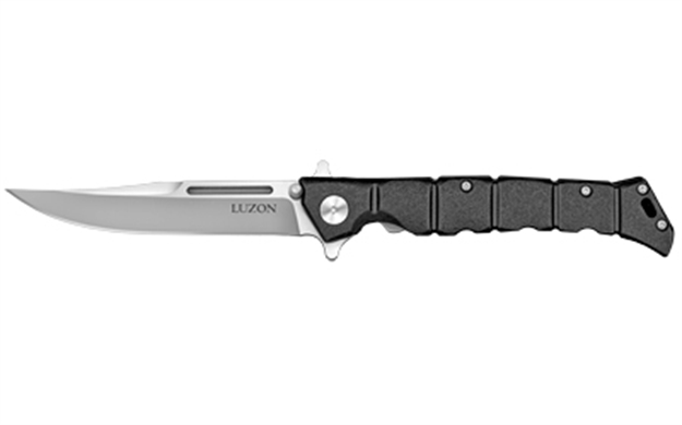 Picture of  Cold Steel Cs20nql Luzon  Medium 4" Folding Clip Point Plain 8Cr13mov SS Blade/Black Gfn Handle Features Safety Switch Includes Pocket Clip