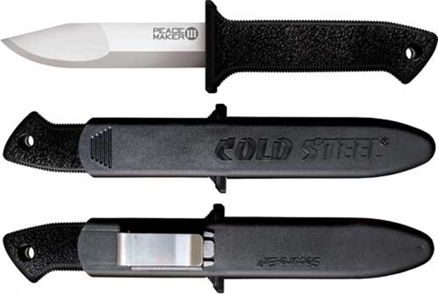Picture of Cold Steel Steel Peace Maker Iii 4" Plain Edge Boot Knife W/Sheath 20PBS 705442010883