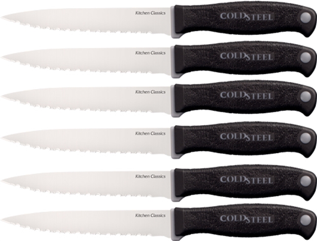 Picture of Cold Steel Steel Six Steak Knife Set 4.58" Blade (6 Steak Knives)< 59KSS6Z