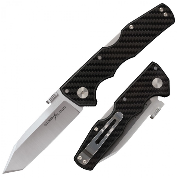 Picture of Cold Steel Storm Cloud Folder 3.5 IN Plain Carbon Fiber Hndl