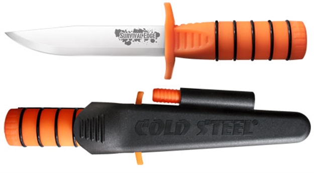 Picture of Cold Steel Survival Edge Fixed 5.0 IN Plain Orange Polymer 80PHZ