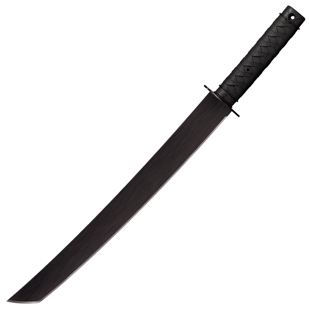 Picture of  Cold Steel Cs97tklz Tactical Wakizashi 18" Black Matte Baked-On Anti Rust 1055 Carbon Steel Blade/ Black Polypropylene Handle 25" Long Includes Sheath 705442016977