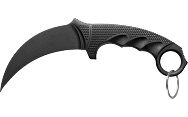 Picture of  Cold Steel Cs92fk Fgx  4" Fixed Plain Karambit Black Griv-Ex Blade/Black Griv-Ex W/Overmold Kray-Ex Handle 705442005759