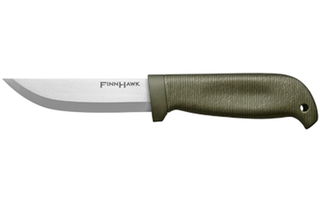 Picture of  Cold Steel Cs-20Npk Finn Hawk 4" Fixed Plain Cryo 4116 SS Blade/Od Green Tpr Handle