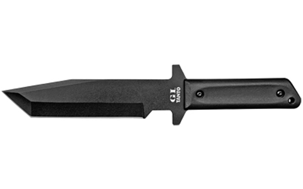 Picture of  Cold Steel Cs80pgtk G.I.  7" Fixed Tanto Plain Black Rust Resistant Finish 1055 Carbon Steel Blade/Black Polypropylene Scales Handle Includes Sheath 705442009733