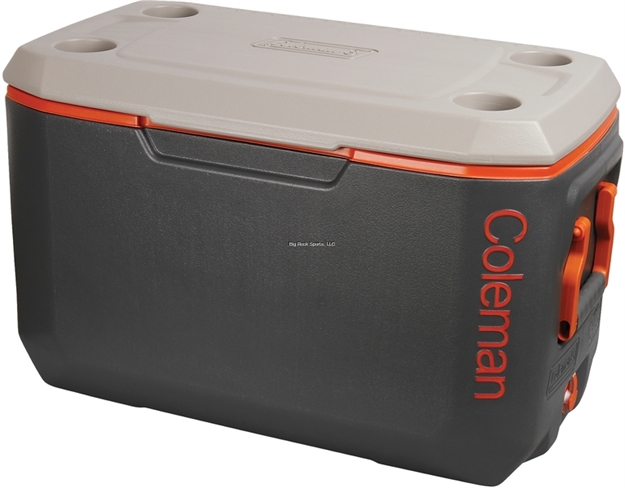 Picture of Coleman 70Qt Xtreme Cooler Dark Gray/Org/Lt Gray Overmold Handles