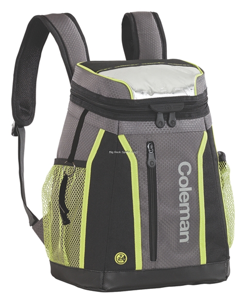 Picture of Coleman Backpack Ultra Soft Cooler,18 Can, Black/Line