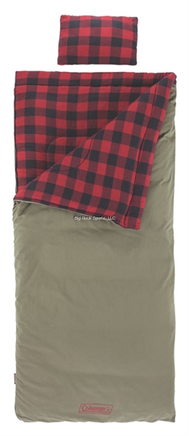 Picture of Coleman Big Game Sleeping Bag 0, Big & Tall, Red Plaid