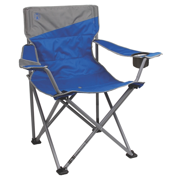 Picture of Coleman Big-N-Tall Quad Chair-Blue/Grey Fits UP TO 600Lbs