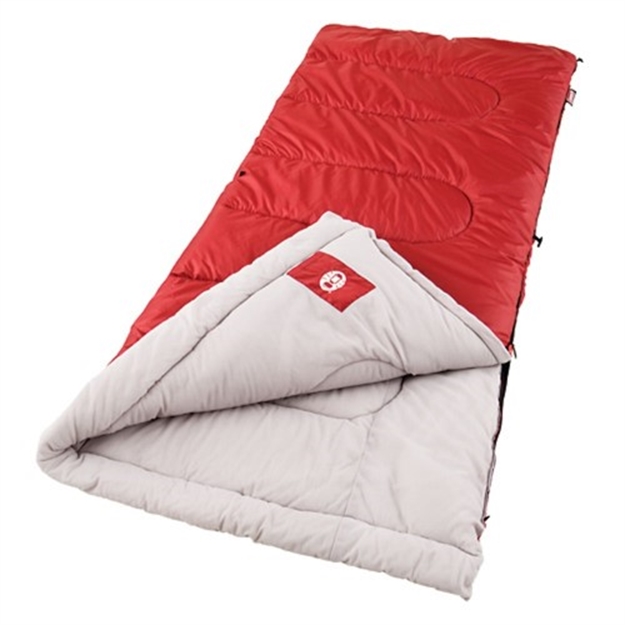 Picture of Coleman Palmetto 75X33 IN Retangle Sleeping Bag Red/Tan