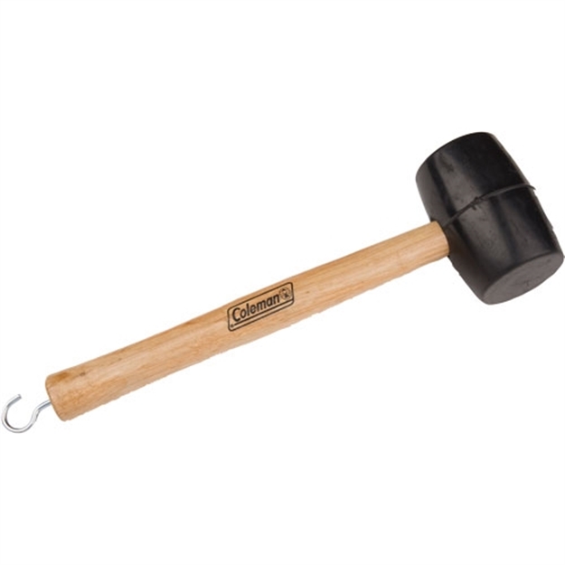 Picture of Coleman Rubber Mallet W/ Tent Peg Remover Black/Wood