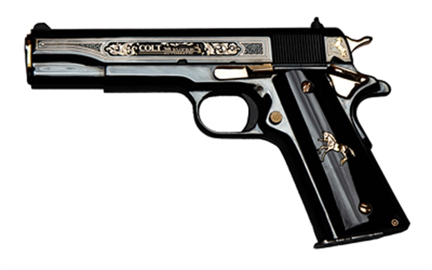 Picture of Colt 1911 5" .38Super High Polished Oscuro Y Oro (Talo) O1911C-38-OYO 098289113269