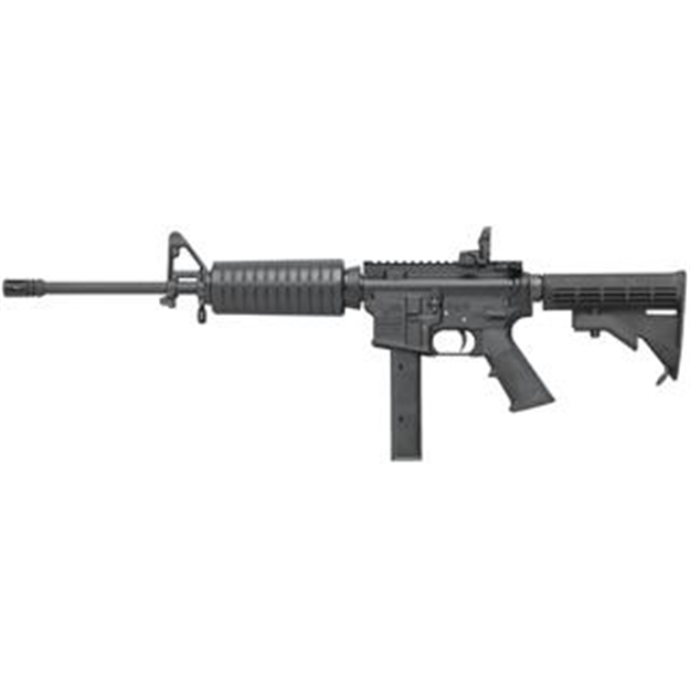 Picture of  Colt Mfg Ar6951 M4 Carbine 9Mm Luger 32+1 16.10" Barrel, Black Rec/Barrel, A2 Flash Hider, Black 4 Position Collapsible Stock, Black Polymer Grip