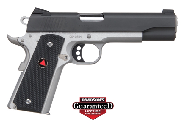 Picture of Colt Mfg O2020xett 1911 Delta Elite 10Mm Auto Caliber With 5" Barrel, 8+1 Capacity, Stainless Steel Finish Frame, Serrated Black Carbon Steel Slide & Black Polymer With Integrated Delta Medallion Grip O2020XE-TT