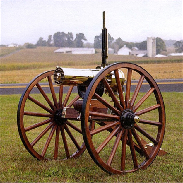 Picture of Colt Gatling Gun 1877 HS Bulldog 10 Barrel Carriage
