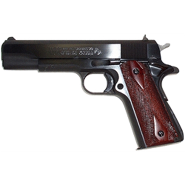 Picture of  Colt Mfg O1970a1cs Government Series 70 45 Acp 7+1 5" Black National Match Barrel, Blued Carbon Steel Serrated Slide, Blued Carbon Steel Frame W/Beavertail, Rosewood Grip, Ambidextrous