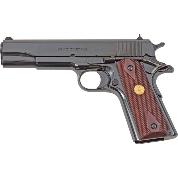 Picture of  Colt Mfg O1911c38rb Government  38 Super 9+1 5" National Match Barrel, Blued Carbon Steel Serrated Slide, Blued Carbon Steel Frame W/Beavertail