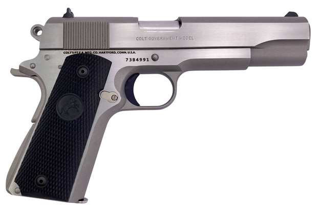 Picture of Colt Mfg O1070a1cs-Cm 1911 Government 45 Acp 5" 7+1 Brushed Stainless Steel