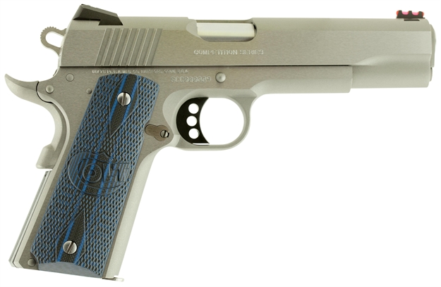 Picture of Colt Mfg O1080ccs 1911 Single 45 Acp 5" 8+1 Blue G10 W/Logo Grip Stainless Steel