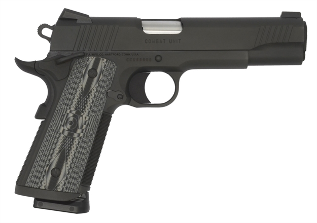 Picture of  Colt Mfg O1080ccu Ccu Government 45 Acp 8+1 5" Stainless National Match Barrel, Matte Black Dlc Serrated Stainless Steel Slide & Frame, Black Scalloped G10 Grip, Ambidextrous