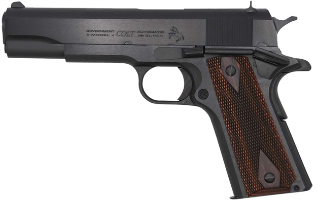 Picture of  Colt Mfg O1911c38rb Government  38 Super 9+1 5" National Match Barrel, Blued Carbon Steel Serrated Slide, Blued Carbon Steel Frame W/Beavertail 098289112446