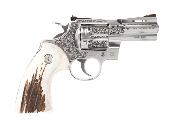 Picture of Colt Python 357Mag 3" Engraved/Stag