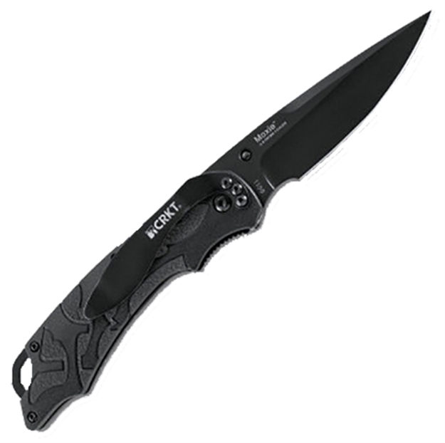 Picture of Columbia River 1100 Moxie Black Folder 3.3" 8Cr14mov Stainless Droppoint Polymer