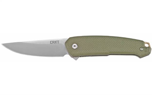Picture of Columbia River 5325 Tueto  3.28" Folding Drop Point Plain Satin 1.4116 Blade G10 OD Green Handle