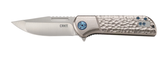 Picture of  Crkt 6525 Lanny  3.18" Folding Modified Clip Point Plain Satin 8Cr13mov SS Blade/Aluminum Handle Includes Pocket Clip 794023652505