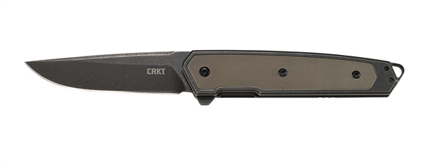 Picture of Columbia River 7091 Cinco  Folding Plain Black Stonewashed D2 Steel Blade 2Cr13 SS W/G10 Inlay Handle