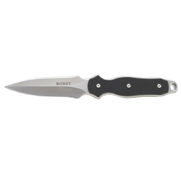 Picture of Columbia River MJ Lerch Synergist Plain Edge Boot Knife 3.63" Blade Black Leather Sheath