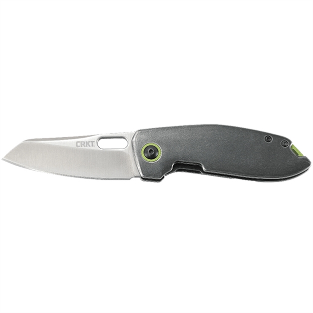 Picture of  Crkt 2550 Sketch  2.89" Folding Plain Satin 8Cr14mov SS Blade/Stainless Steel Handle Includes Pocket Clip