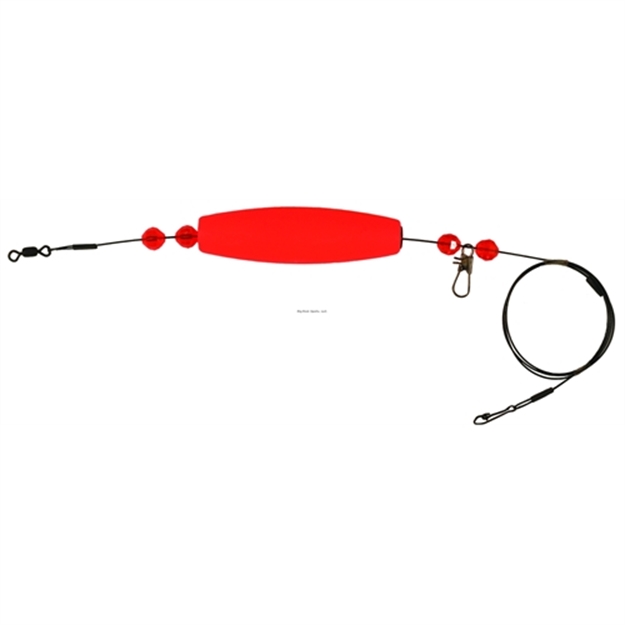 Picture of Comal Floats Cigar Steel Float Leader 1/2Oz Wght 28" Solid Red