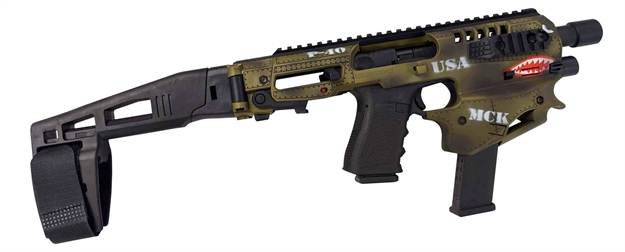 Picture of Command Arms Mckp40g Mck  Conversion Kit For Glock G17/19/19X Gen 3-5 Synthetic Black/P-40 Green