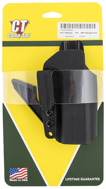 Picture of  Comp-Tac C756sw295rbkn Ev2  Aiwb Black Kydex Belt Clip Fits S&W M&P 9Ez Right Hand 739189138401