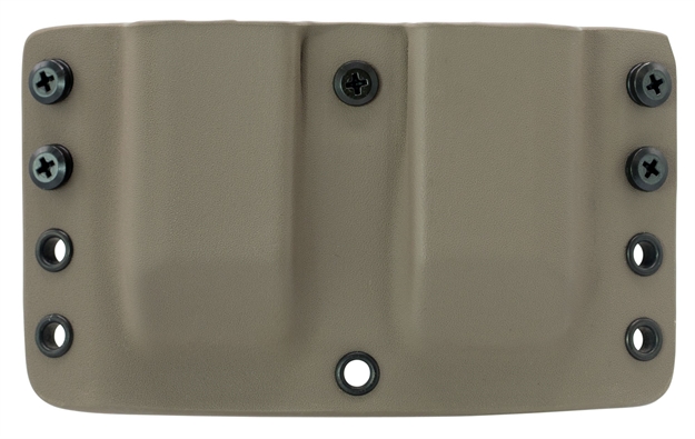 Picture of Comp-Tac  Twin Warrior Magazine Pouch Compatible With Glock 9/40/357, .45 Gap Kydex Flat Dark Earth