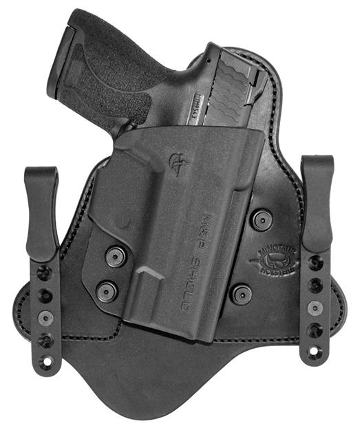 Picture of  Comp-Tac C225sw250rbsn Mtac  Iwb Black Kydex/Leather Belt Clip Fits S&W M&P Shield EZ 380 Right Hand 739189133048