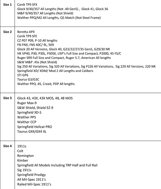 Picture of  Comp-Tac C57950002nbkn Q-Line  Size 02 Black Kydex Belt Clip Ambidextrous