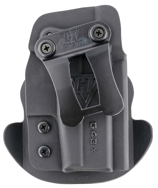 Picture of  Comp-Tac C669gl069rbkn Dual Concealment  Iwb/Owb Black Kydex Belt Clip Compatible W/Glock 43/43X Right Hand