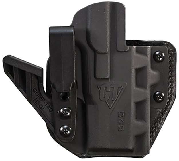 Picture of Comp-Tac C852gl297rbkn Ev2 Max Aiwb Black Kydex/Leather Belt Clip Fits Glock 26 Gen1-5 Right Hand C852GL262RBKN