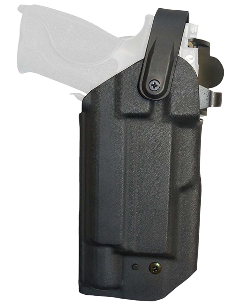 Picture of Comp-Tac C865gl235rbkn Blue Duty Optic Ready Owb Black Kydex Belt Mount/Paddle Compatible W/ Glock 17 Gen5 Belt 1.50" - 2.25" Wide Right Hand C865GL267RBKN