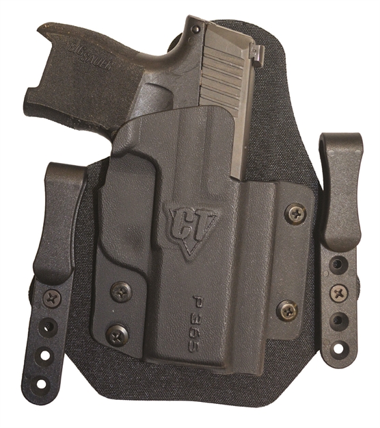 Picture of Comp-Tac C916sw295rbsn Sport-Tac  Iwb Black Kydex/Leather Belt Clip Fits S&W M&P 9Ez Right Hand