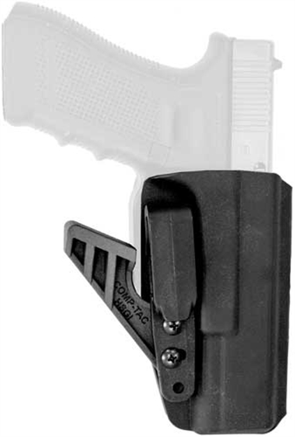 Picture of Comp-Tac C756gl044rbkn Ev2  Aiwb Black Kydex Belt Clip Fits Glock 17 Gen1-4/Glock 22 Gen1-4/Glock 31 Gen1-4 Right Hand