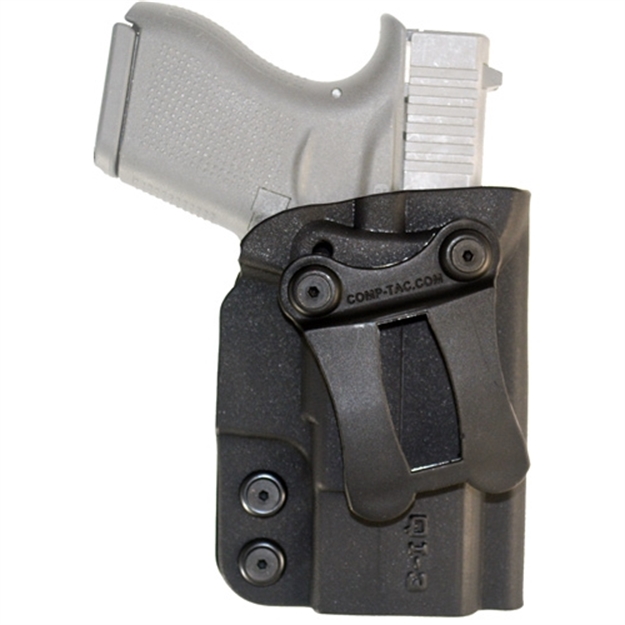 Picture of Comp-Tac C57200000nq3n QI  Iwb Size 03 Black Kydex Belt Clip Compatible W/Springfield Xds/Glock 43/43X/43X Mos Belt 1.50" Wide Ambidextrous 10572 739189112661
