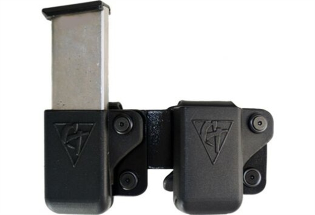 Picture of Comp-Tac Twin Mag Pouch Belt Clip Lsc #1 1911 9/40/45 Black
