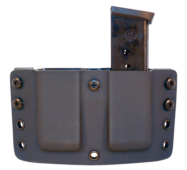 Picture of Comp-Tac C70901000nbkn Twin Warrior Mag Pouch Double Black Kydex Belt Clip Compatible W/ Sig P220/1911/Kahr/Springfield Xds Belts 1.50" Wide Right Hand 739189125777